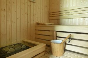 Sauna - Dům z recyklovaného dřeva v Holandsku