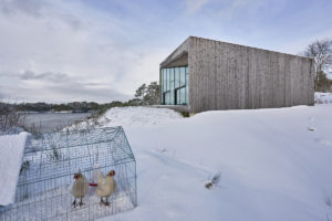 Exteriér v zimě - Villa Grimseiddalen v Norsku