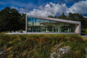 Prosklená fasáda - Villa Grimseiddalen v Norsku