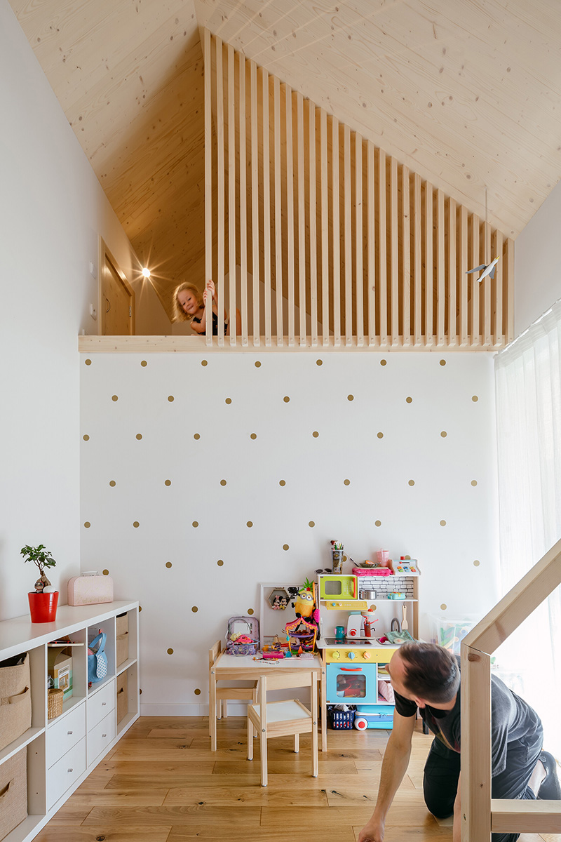 Dětský pokoj - Třígenerační dům v Rybí