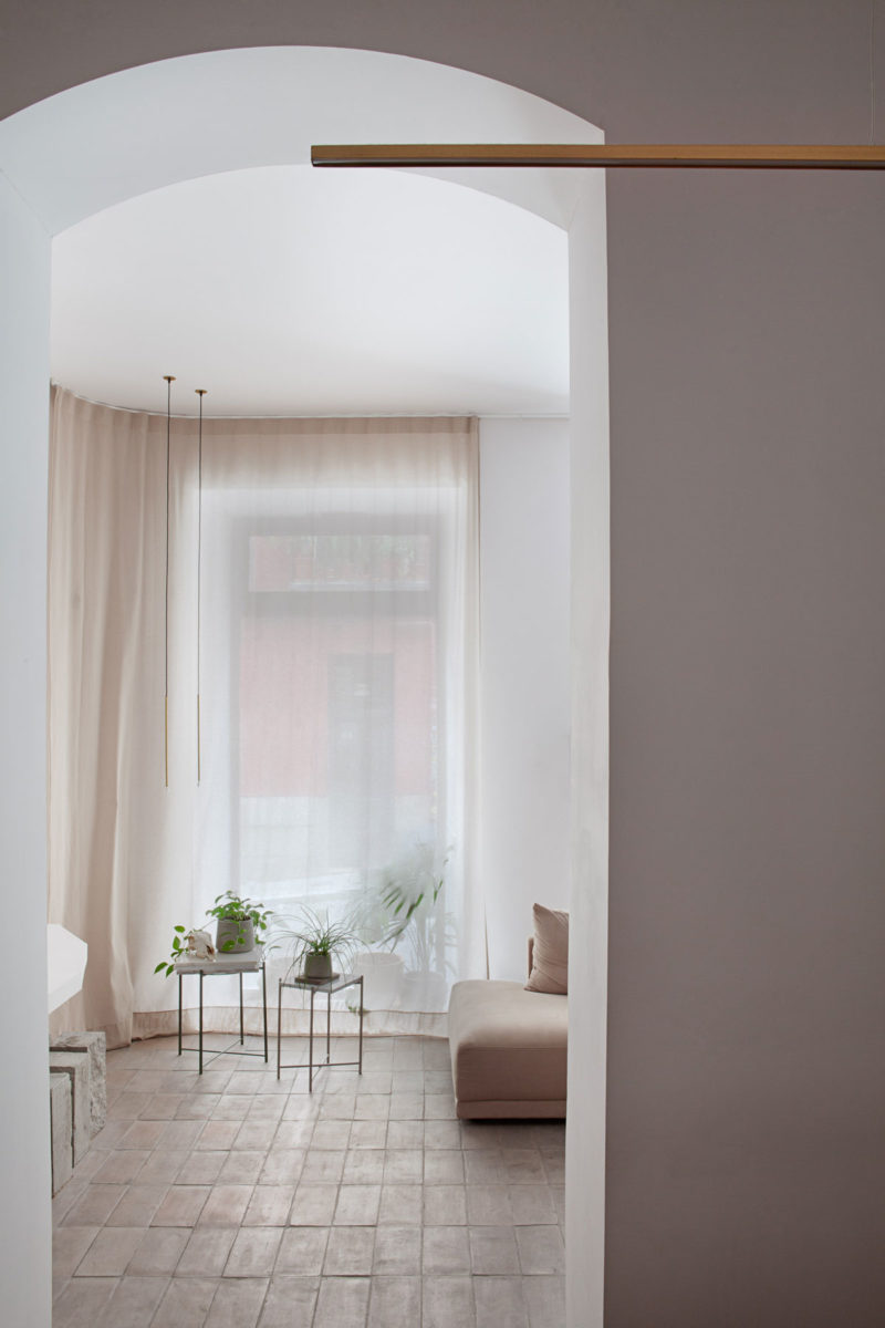 Obývací pokoj s velkými okny - Casa Olivar
