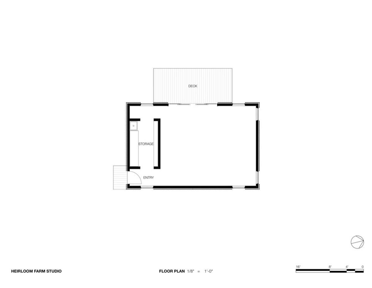 Plán interiéru -Venkovský dům skandinávského stylu