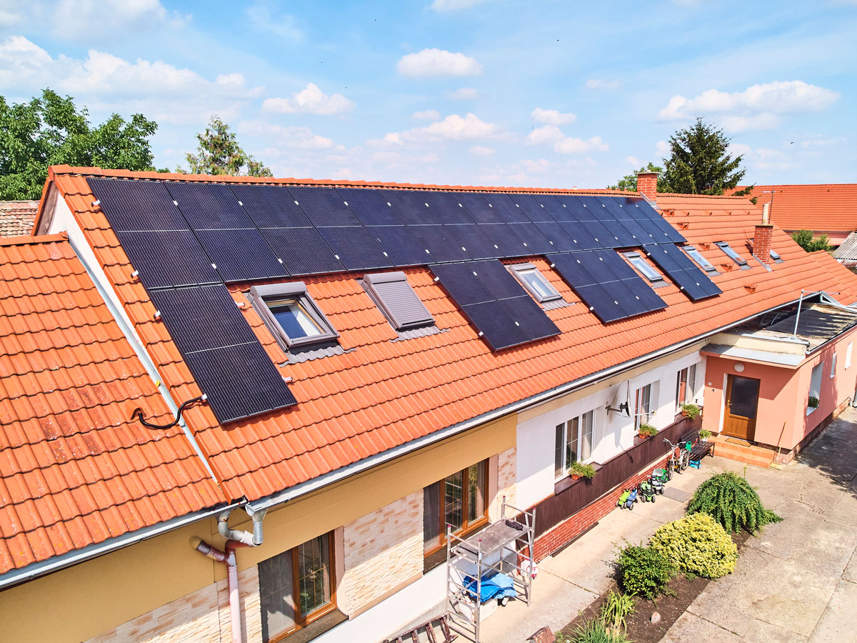 Dům s fotovoltaikou- Schlieger
