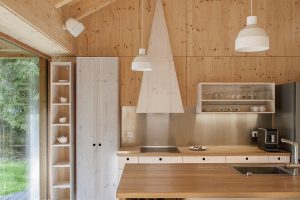 Moderní chata ze dřeva