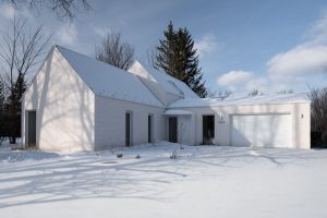 Zasněžený bílý dům