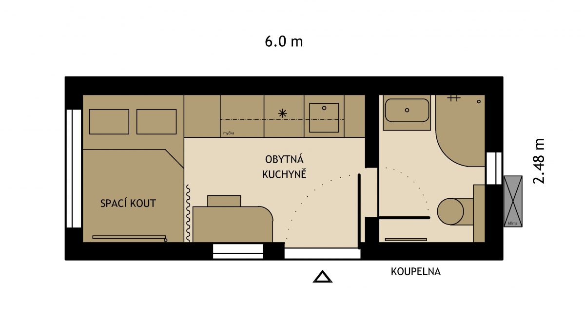 Tiny House Domeczech pudorys