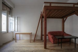 Starý obývací pokoj v původním stavu
