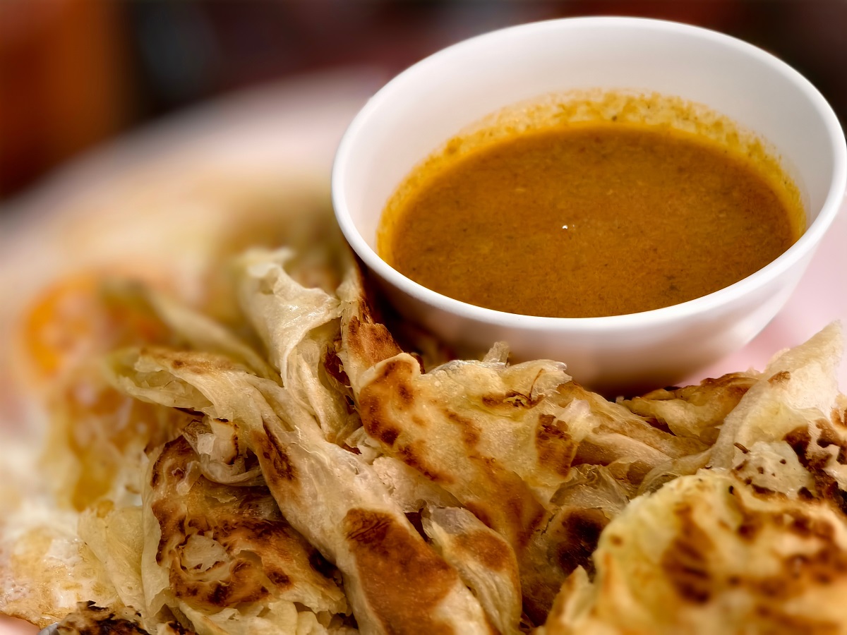 Roti canai z Malajsie