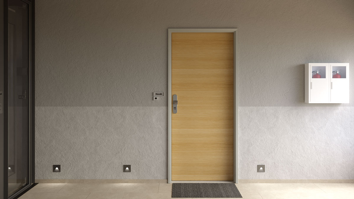 Bezpečnostní vchodové dveře od SOLODOOR s povrchem SOLO MATRIX BERGAMO