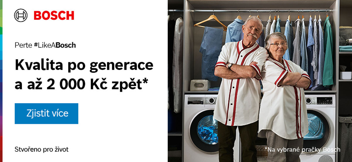 Reklamní banner - Cashback na kvalitní pračky