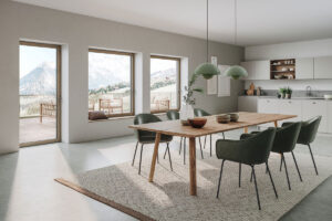 Schüco AWS WoodDesign - dekor dubového dřeva Walnut