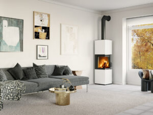 Designový krb HARMONY – teplo s promyšleným úhlem pohledu