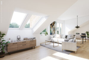 Sestavy střešních oken VELUX změní vnímání interiéru