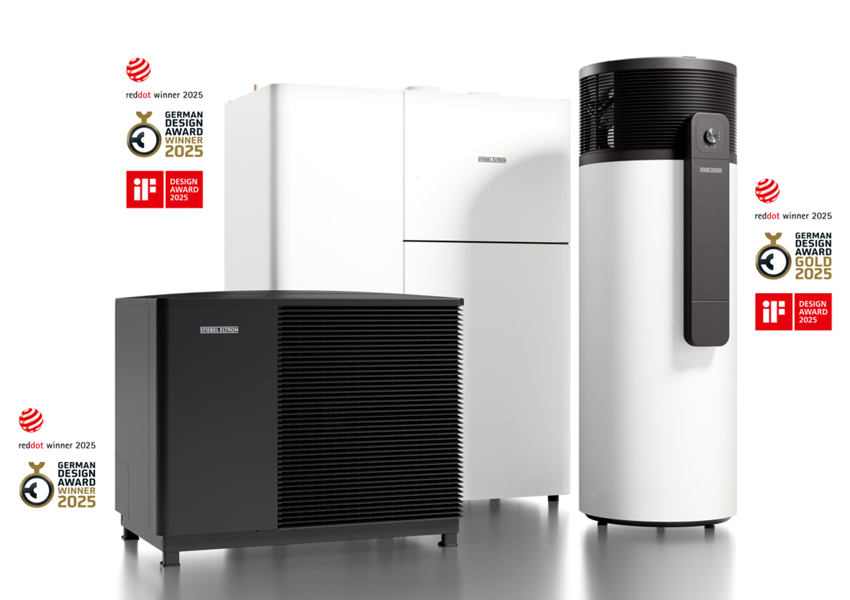 Tři prestižní ocenění: nová řada hpnext od Stiebel Eltron boduje v designu