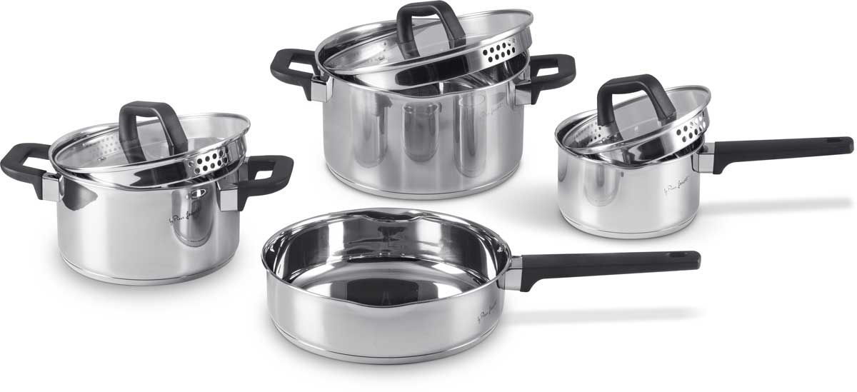 1× Sada nádobí, 7 ks Nerezová sada nádobí, LAMART