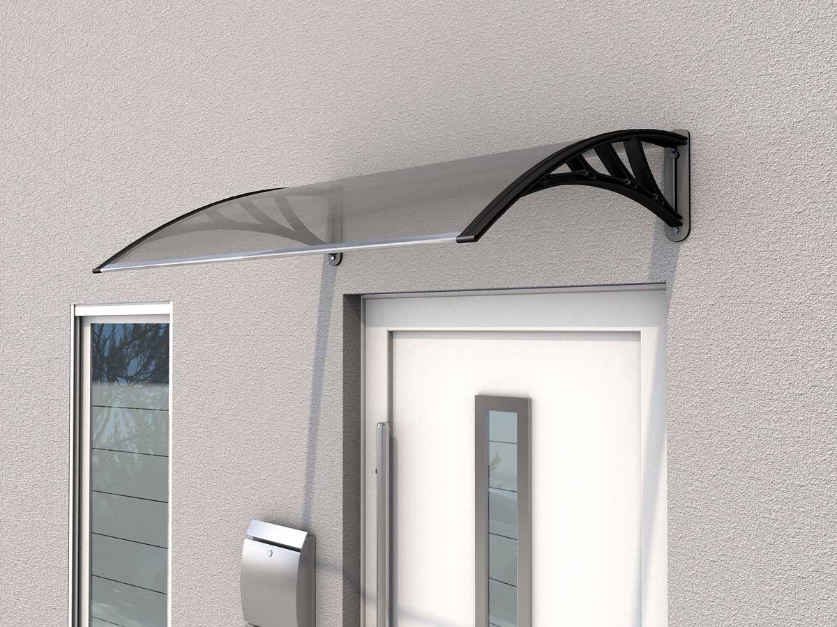 5× Vchodová stříška ECO Elegantní konstrukce s eloxovanými lištami a transparentní výplní dodá vašemu vchodu vzdušnost i ochranu v jednom, GUTTA