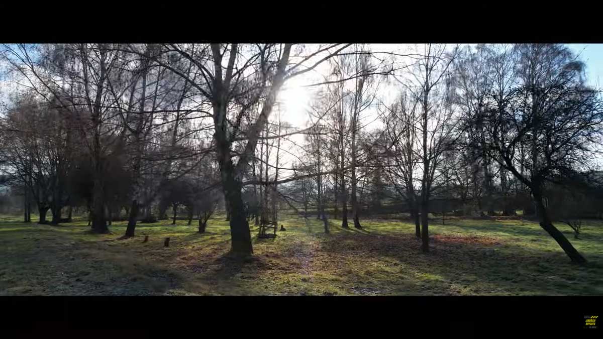 Sad mezi Švihovem a Mezihořím, kde se Popelka ukrývala se sovou Rozárkou