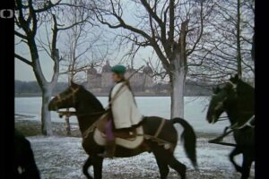 Zimní krajina u zámku Moritzburg ve filmu