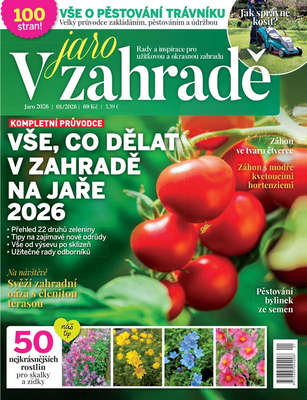 Titulka časopisu V zahradě 1/2026
