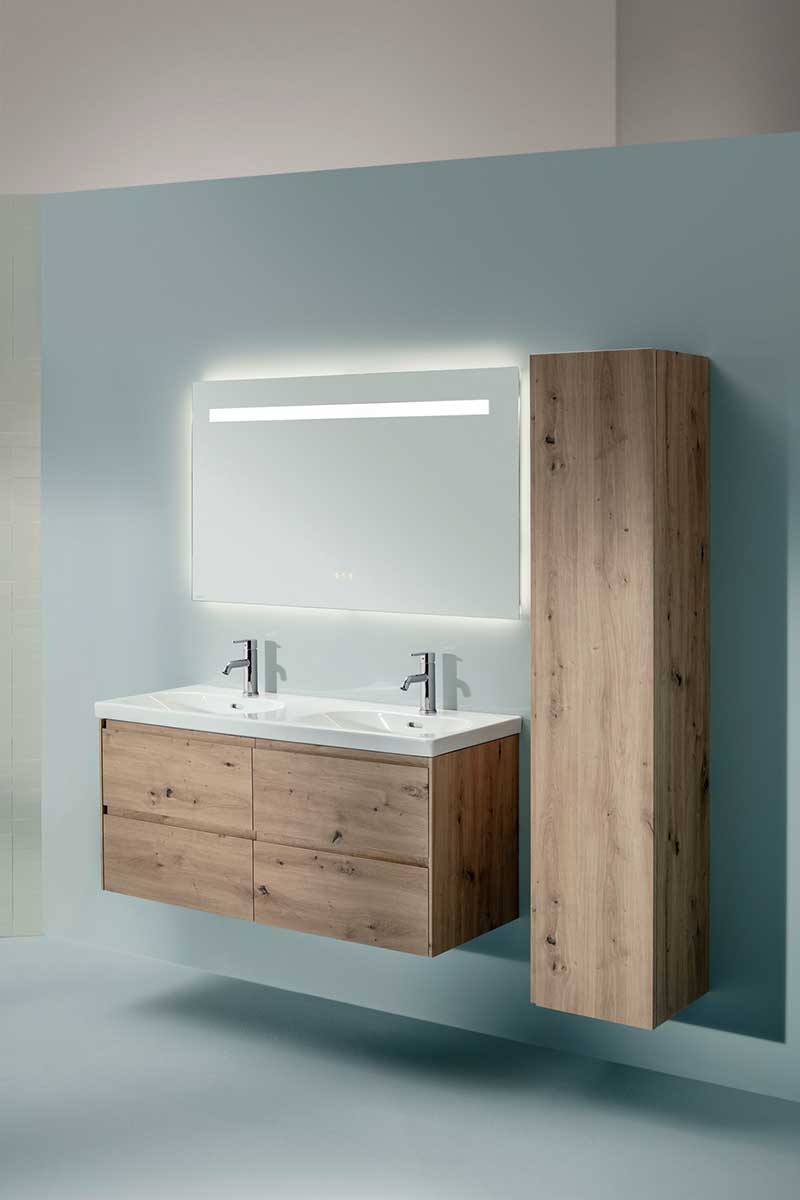 Úložné skříňky v provedení divoký dub z kolekce LANI