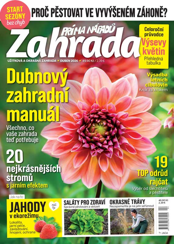 Titulka časopisu Zahrada príma nápadů 4/2026