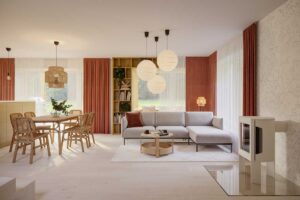 Vizualizace interiéru rodinného domu SPACE