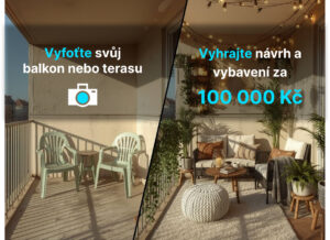 Hledáme balkony a terasy, které se chtějí proměnit v místo pro relax. Soutěžte o proměnu s vybavením za 100 000 Kč