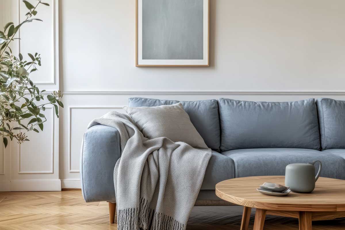 Pohodlná sedačka v obývacím pokoji ukazuje důležitost kvalitního sezení pro každodenní relax.