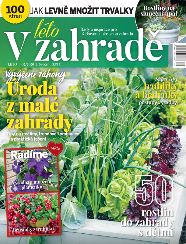 Titulka časopisu V zahradě 2/2026