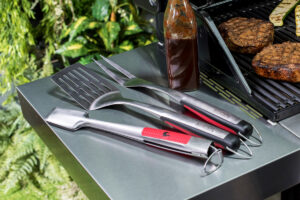Nerezový set nářadí BBQ Char-broil, 3 ks