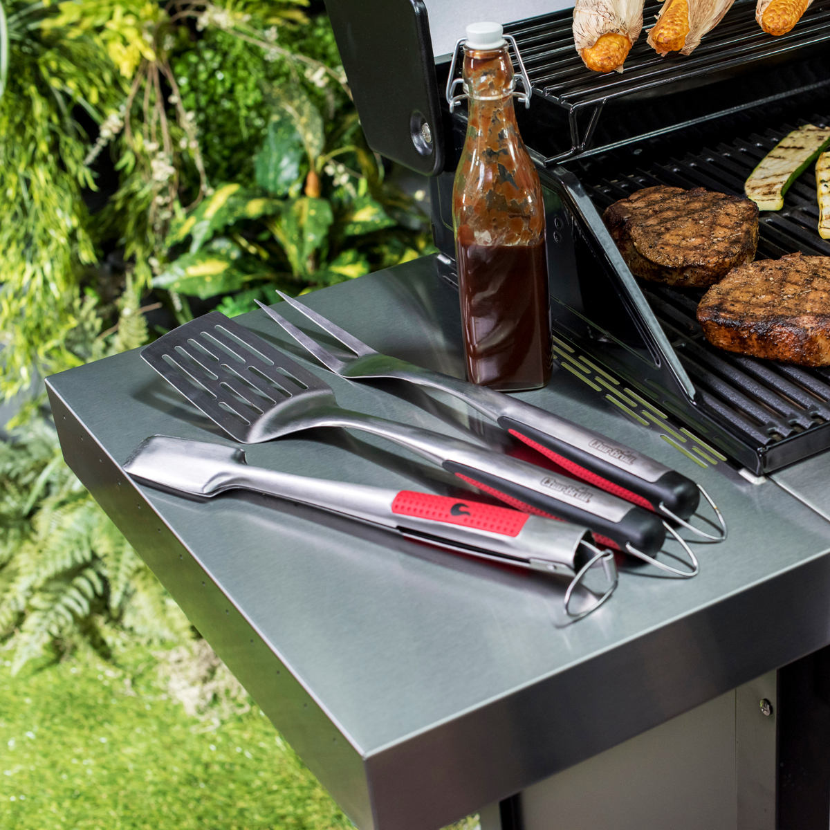 Nerezový set nářadí BBQ Char-broil, 3 ks